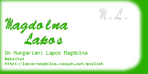 magdolna lapos business card